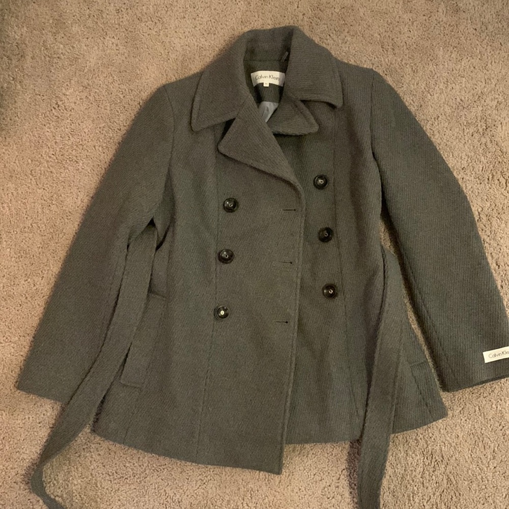Calvin Klein Petite Size 6 Pea Coat